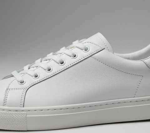 The Minimalist White Leather Sneaker
