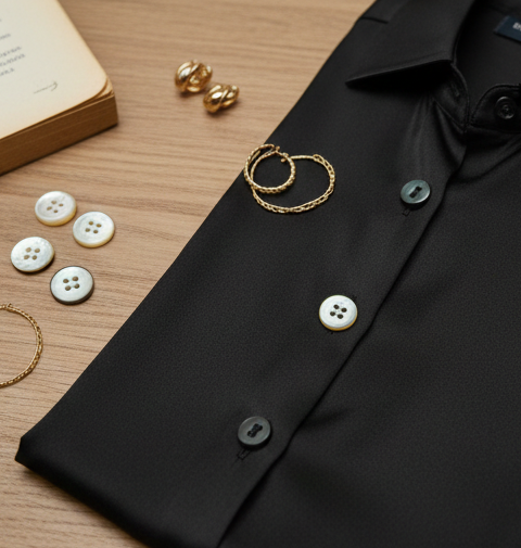 The Pure Mulberry Silk Button-Down