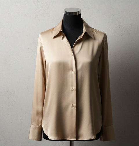 The Pure Mulberry Silk Button-Down